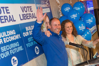 Josh Frydenberg after his victory at the last election.