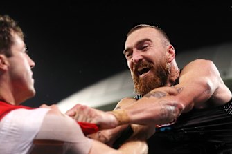 Essendon didn’t shirk any physical stuff against Port Adelaide.