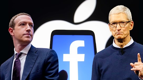 Meta CEO Mark Zuckerberg and Apple CEO Tim Cook: Both companies succumbed to Europe's new rules.