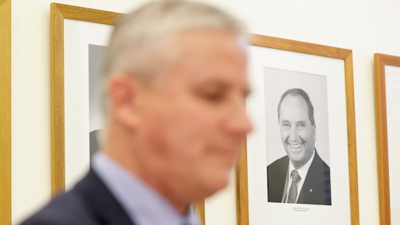 Nationals leader Michael McCormack is being stalked by Barnaby Joyce.