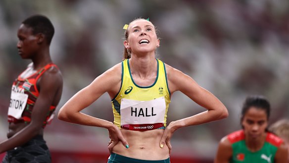 Hall ran an excellent race. 