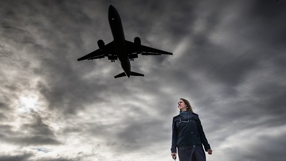 Hannah Robertson near the airport this week.