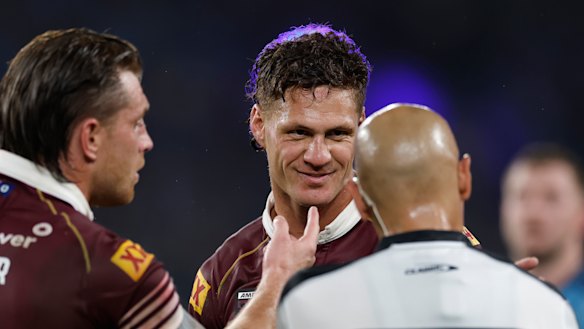 Ashley Klein’s decision to send off Kalyn Ponga changed the game.