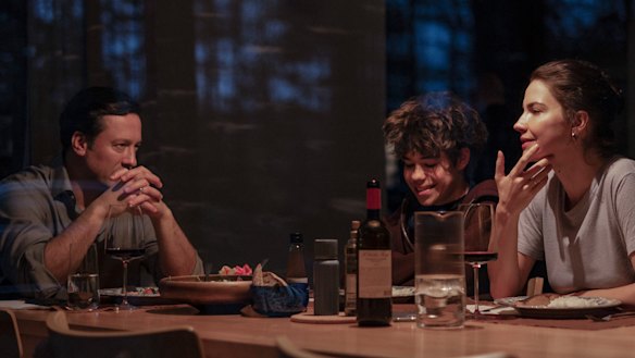 Competition winner: Dmitriy Mazurov, Boris Kudrin and Iris Lebedeva in crime thriller Minotaur.