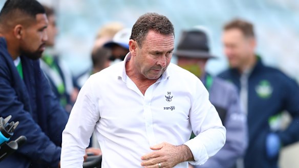 Raiders coach Ricky Stuart.