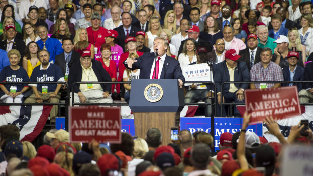 Some of Trump's opponents were quick to jump on comments he made at the Florida rally.