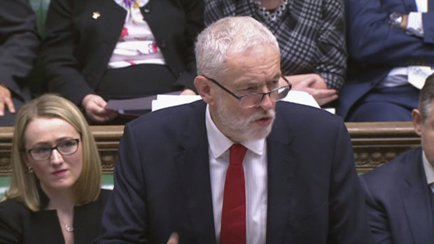 Opposition Leader Jeremy Corbyn said the country was "mired in recession". 