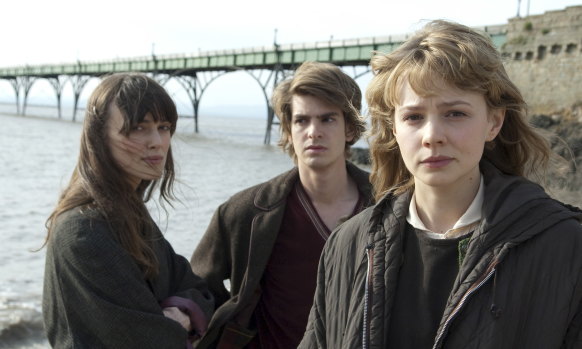 From left, Keira Knightly, Andrew Garfield and Carey Mulligan in Never Let Me Go. 