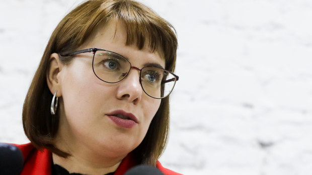 Belarusian opposition activist Olga Kovalkova.