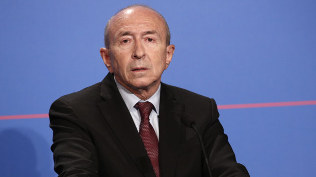 French Interior Minister Gerard Collomb.