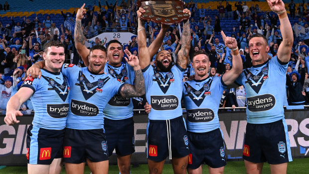 The Blues are bringing the Origin shield back to NSW.