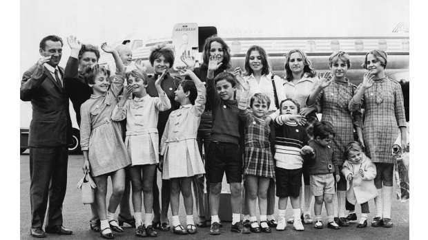 The 17-member Esposito family of Naples were the biggest family to emigrate together from Italy to Australia in 1969.