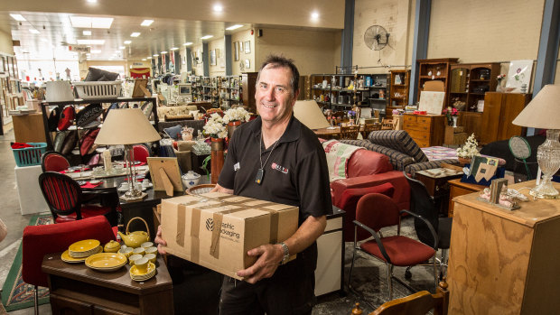 Brian Anderson in the Richmond Salvos store.