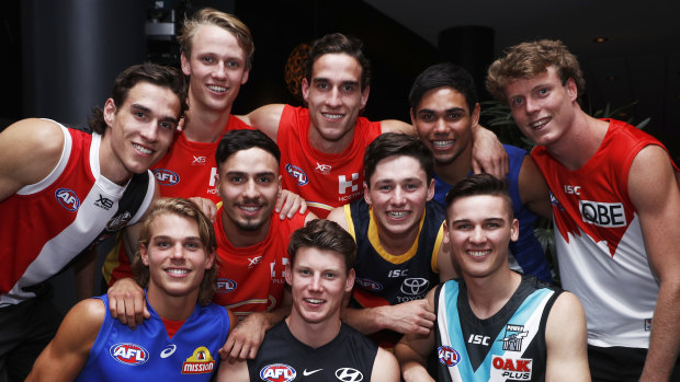 Everyone's a winner. The top 10 in the AFL draft.
