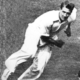 England paceman Harold Larwood.