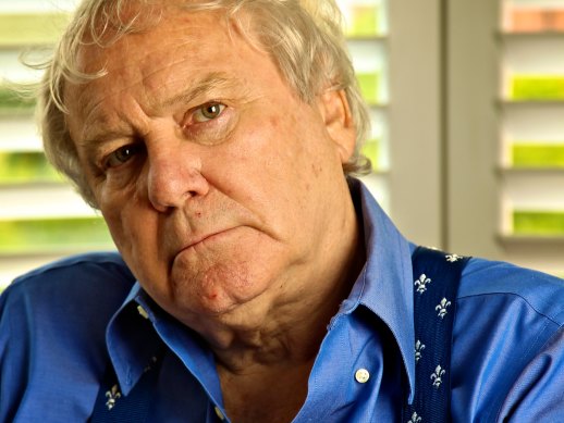 Frank Moorhouse at his Potts Point apartment in October 2011. 