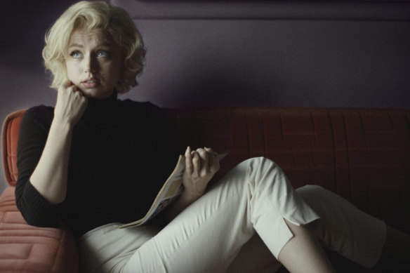 Ana de Armas as Marilyn Monroe in Andrew Dominik’s film Blonde.