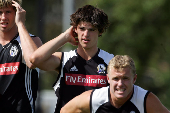 Collingwood recruit Scott Pendlebury in 2005.