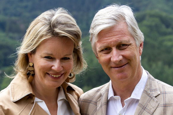 Belgium's King Philippe and Queen Mathilde last week.