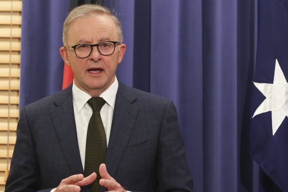 Labor leader Anthony Albanese at Parliament House on Thursday.