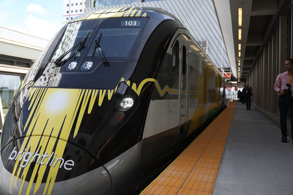 The new Brightline West will connect Las Vegas to Los Angeles.