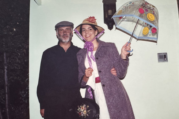 “That’s Rachelle – over the top”: Fred and Rachelle were the only ones to dress up for a Mary Poppins singalong.