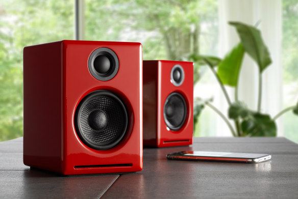 The speakers feature no protective grille.