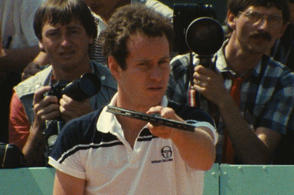 John McEnroe in his 'You cannot be serious' hey day. 