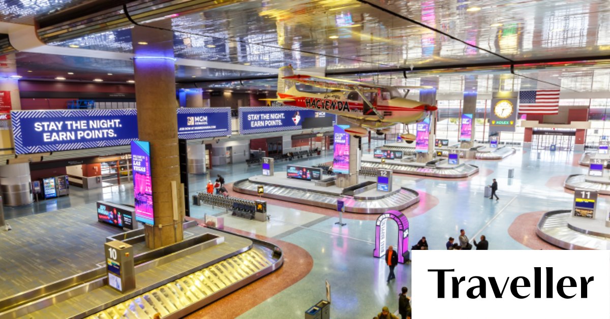 Vegas’ airport doesn’t have much in common with Vegas, except one thing