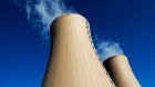 Cooling towers of a nuclear power plant.