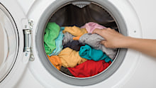 Wet washing needs to be removed and hung to dry as soon as possible to prevent odours forming.