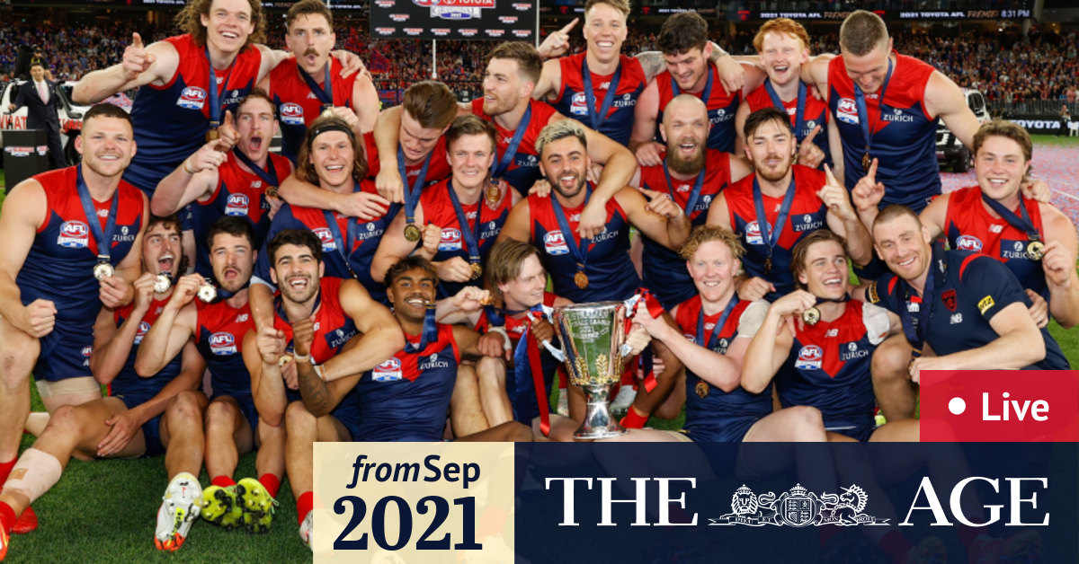 2021 AFL Grand Final Football Record Melbourne Demons Western Bulldogs Program 