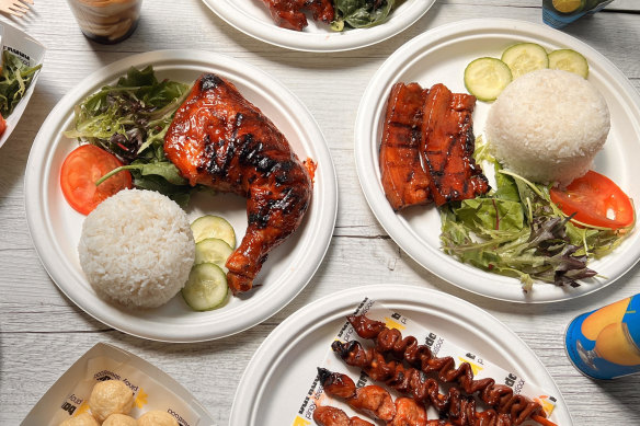 Chicken inasal at Barkada.