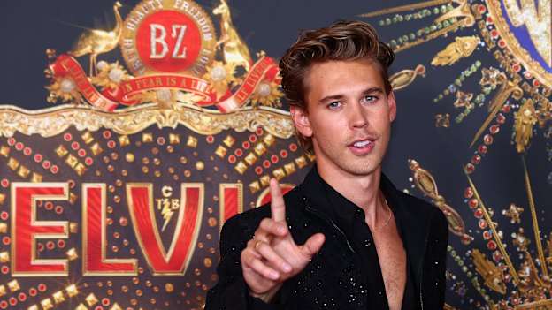 Austin Butler attends the Australian premiere of Elvis.