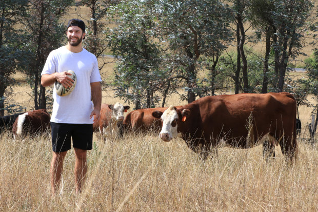 James Tedesco poses for the Herald at the family farm in 2016.