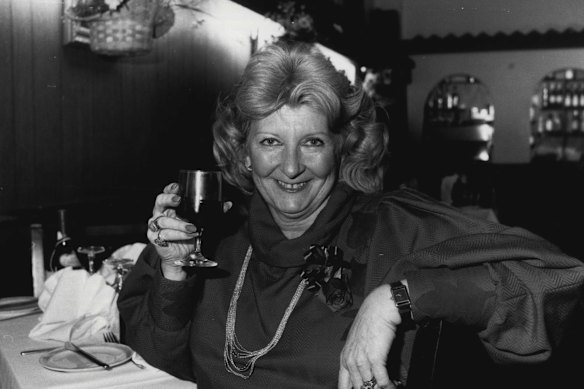 Restaurateur Doreen Orsatti at the table where she met her husband.