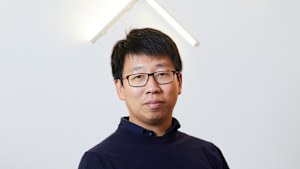 Airwallex co-founder Jack Zhang pictured in his Melbourne office in 2023.