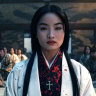 Anna Sawai as Mariko, who becomes the translator for John Blackthorne in Shōgun.