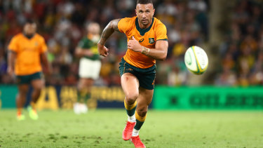 Quade Cooper in action against South Africa this year. 