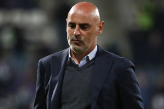 Kevin Muscat during his coaching stint in Belgium.
