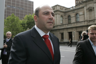 Tony Mokbel outside court in 2006.