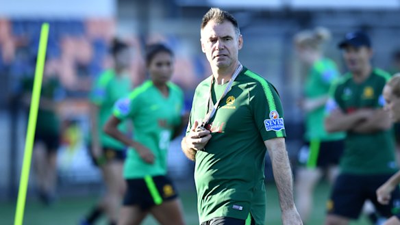 New boss: Ante Milicic oversees Matildas training.
