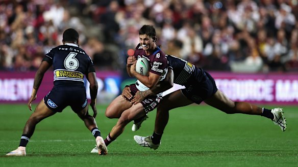 Rookie Manly halfback Joey Walsh.