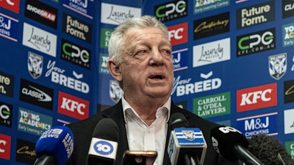 Bulldogs general manager of football Phil Gould.