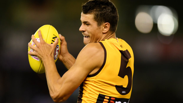Hawthorn's Ryan Burton was shocked to find out he was on the trade table.