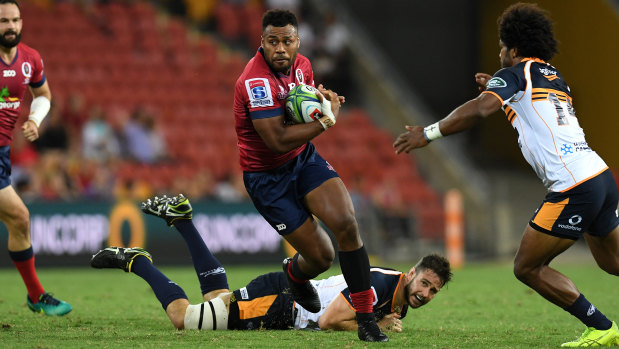 Stalwart: Samu Kerevi has been a force for the Reds since 2014.