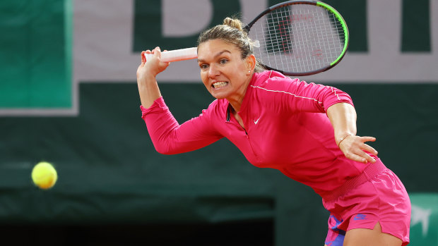 Simona Halep of Romania is out of the French Open.