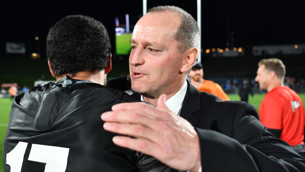 In demand: Michael Maguire's coaching stocks are on the rise after guiding New Zealand to victory over Australia.
