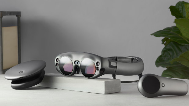 The Magic Leap One comprises a headset, processor box and a controller.