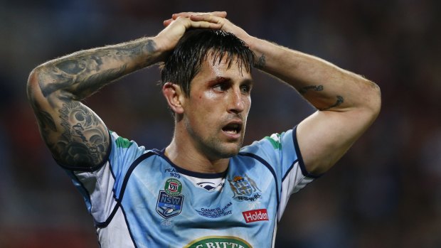 Mitchell Pearce was a regular punching bag for success-starved NSW fans.